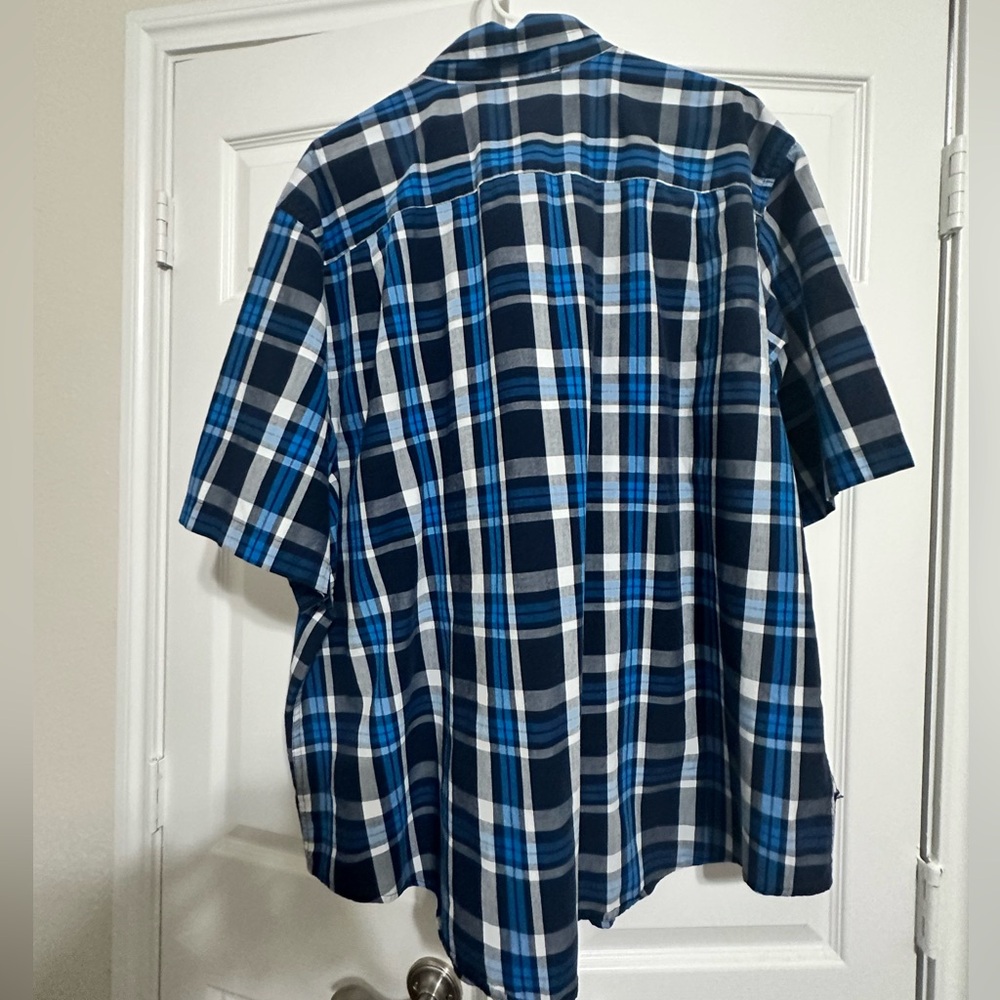 Checkered blue button down - Picture 3 of 3